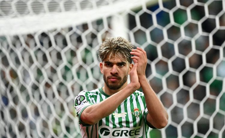 El Betis celebra a Abde El Betis celebra a Abde