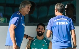 Pellegrini: «Isco no va a estar antes del parón, pero ha ido evolucionando bastante bien en su recuperación» Pellegrini: «Isco no va a estar antes del parón, pero ha ido evolucionando bastante bien en su recuperación»