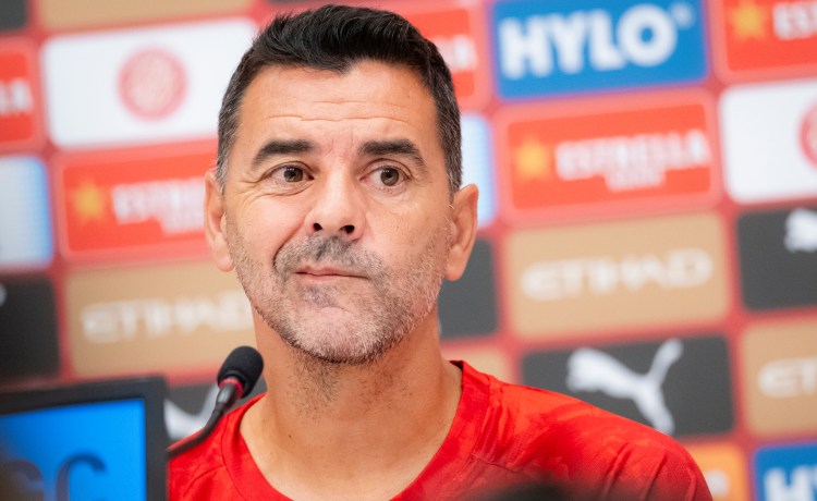 Míchel: «Queremos estar fuera del descenso al final de la primera vuelta» Míchel: «Queremos estar fuera del descenso al final de la primera vuelta»