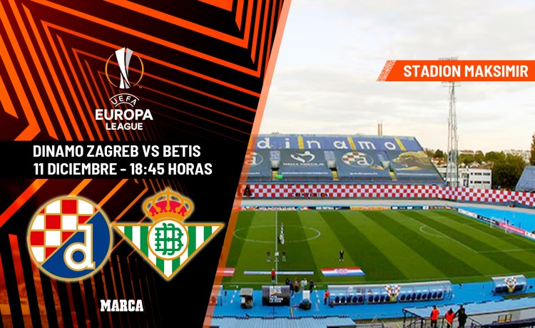 Dinamo Zagreb – Betis: horario y dónde ver por TV y online el partido de la UEFA Europa League Dinamo Zagreb – Betis: horario y dónde ver por TV y online el partido de la UEFA Europa League
