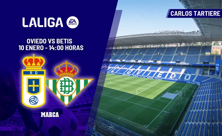 Oviedo – Betis: horario y dónde ver hoy por TV y online el partido de LaLiga EA Sports Oviedo – Betis: horario y dónde ver hoy por TV y online el partido de LaLiga EA Sports