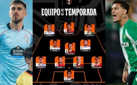 Mingueza y Antony, en el equipo de la temporada de la UEFA Europa League Mingueza y Antony, en el equipo de la temporada de la UEFA Europa League