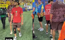 Abde no quiso perderse el estreno mundialista de Marruecos ante Brasil Abde no quiso perderse el estreno mundialista de Marruecos ante Brasil