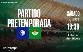 El Betis se medirá al Inter de Milán en el último test de la pretemporada El Betis se medirá al Inter de Milán en el último test de la pretemporada