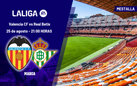 Valencia – Betis: horario y dónde ver hoy en TV y online el partido de LaLiga EA Sports Valencia – Betis: horario y dónde ver hoy en TV y online el partido de LaLiga EA Sports