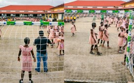 La Fundación Real Betis dona porterías para dos colegios de Bata La Fundación Real Betis dona porterías para dos colegios de Bata