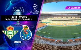 Betis – Oporto: horario y dónde ver hoy por TV y ‘online’ el partido de Champions League Betis – Oporto: horario y dónde ver hoy por TV y ‘online’ el partido de Champions League