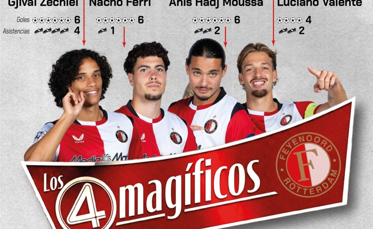 ‘Los Cuatro Magníficos’ del Feyenoord examinan al Betis: Zechiël, Ferri, Moussa y Valente ‘Los Cuatro Magníficos’ del Feyenoord examinan al Betis: Zechiël, Ferri, Moussa y Valente