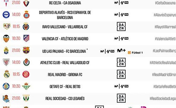 LaLiga anuncia el horario del Getafe – Betis LaLiga anuncia el horario del Getafe – Betis