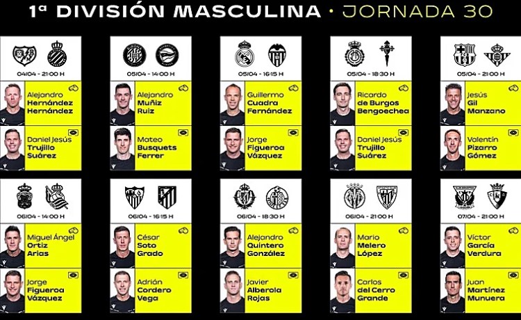 Gil Manzano, árbitro para el Barcelona – Betis Gil Manzano, árbitro para el Barcelona – Betis