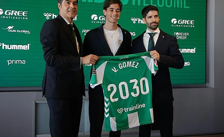 Valentín Gómez, en su llegada al Betis: «Ojalá lograr algo de lo que hizo Pezzella» Valentín Gómez, en su llegada al Betis: «Ojalá lograr algo de lo que hizo Pezzella»