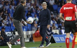 Pellegrini y la reacción al penalti de Ruibal: «Hay que revisar la relación árbitro-VAR» Pellegrini y la reacción al penalti de Ruibal: «Hay que revisar la relación árbitro-VAR»