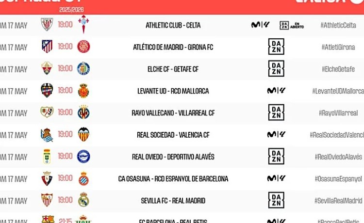 LaLiga cambia el horario del Barcelona – Betis LaLiga cambia el horario del Barcelona – Betis