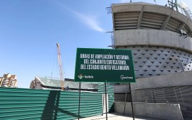 La evolución de las obras de la grada de Preferencia del Benito Villamarín La evolución de las obras de la grada de Preferencia del Benito Villamarín