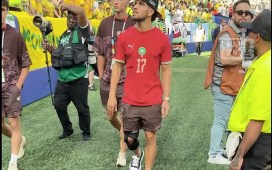 Abde apoya a Marruecos en el duelo ante Brasil en el que Amrabat no sumó minutos Abde apoya a Marruecos en el duelo ante Brasil en el que Amrabat no sumó minutos