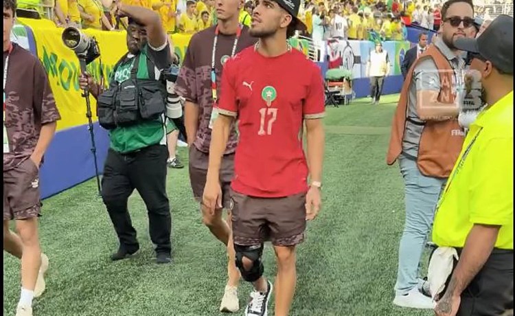 Abde apoya a Marruecos en el duelo ante Brasil en el que Amrabat no sumó minutos Abde apoya a Marruecos en el duelo ante Brasil en el que Amrabat no sumó minutos