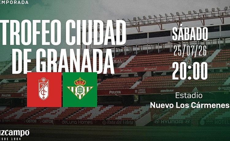 El Betis jugará un amistoso con el Granada el 25 de julio El Betis jugará un amistoso con el Granada el 25 de julio