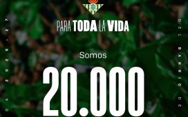 El Real Betis alcanza los 20.000 abonados en tiempo récord El Real Betis alcanza los 20.000 abonados en tiempo récord