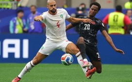 Amrabat participa en el pase de Marruecos a cuartos de final Amrabat participa en el pase de Marruecos a cuartos de final