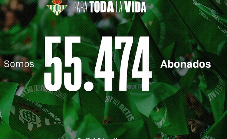 El Betis cierra el periodo de renovaciones con 55.474 abonados El Betis cierra el periodo de renovaciones con 55.474 abonados