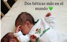 Ceballos presume de hijas: «Dos béticas más en el mundo» Ceballos presume de hijas: «Dos béticas más en el mundo»