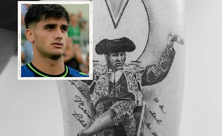 El tatuaje de Morante Jr. que homenajea a su padre El tatuaje de Morante Jr. que homenajea a su padre