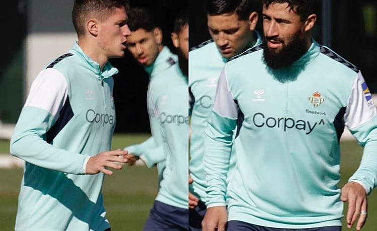 Altimira vuelve al grupo, Cardoso hace trabajo específico y Fekir se entrena sin la máscara Altimira vuelve al grupo, Cardoso hace trabajo específico y Fekir se entrena sin la máscara