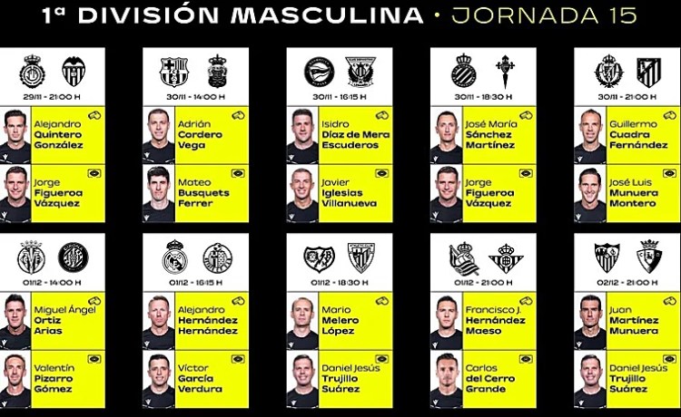 Hernández Maeso dirigirá el Real Sociedad – Real Betis Hernández Maeso dirigirá el Real Sociedad – Real Betis