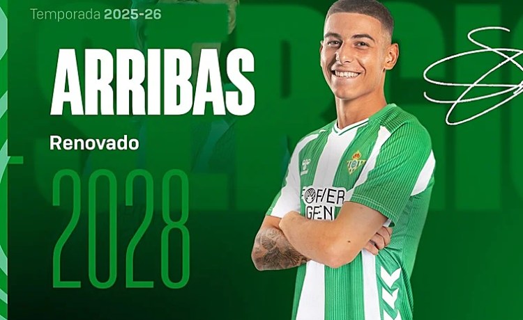 El Betis hace oficial la renovación de Sergio Arribas y su cesión al Huesca El Betis hace oficial la renovación de Sergio Arribas y su cesión al Huesca