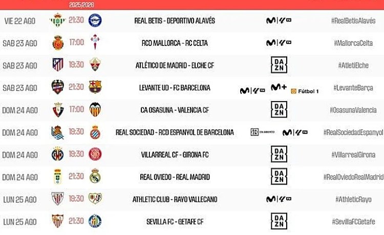 El Betis se estrenará en la Cartuja ante el Alavés el viernes 22 de agosto El Betis se estrenará en la Cartuja ante el Alavés el viernes 22 de agosto