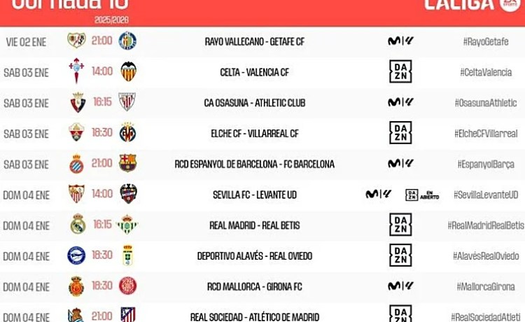 El Real Madrid – Real Betis de la primera jornada de 2026 ya tiene hora y fecha El Real Madrid – Real Betis de la primera jornada de 2026 ya tiene hora y fecha