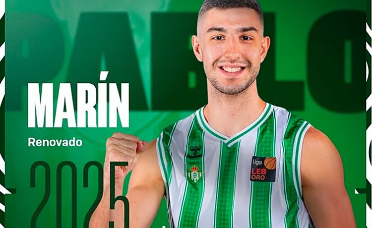 Pablo Marín repetirá en la plantilla del Betis Baloncesto Pablo Marín repetirá en la plantilla del Betis Baloncesto