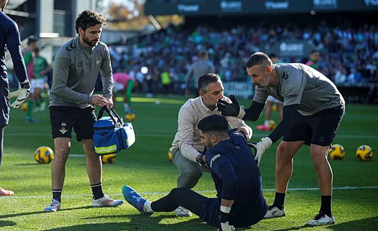 Rui Silva se somete a pruebas para conocer el alcance de su lesión en el hombro Rui Silva se somete a pruebas para conocer el alcance de su lesión en el hombro