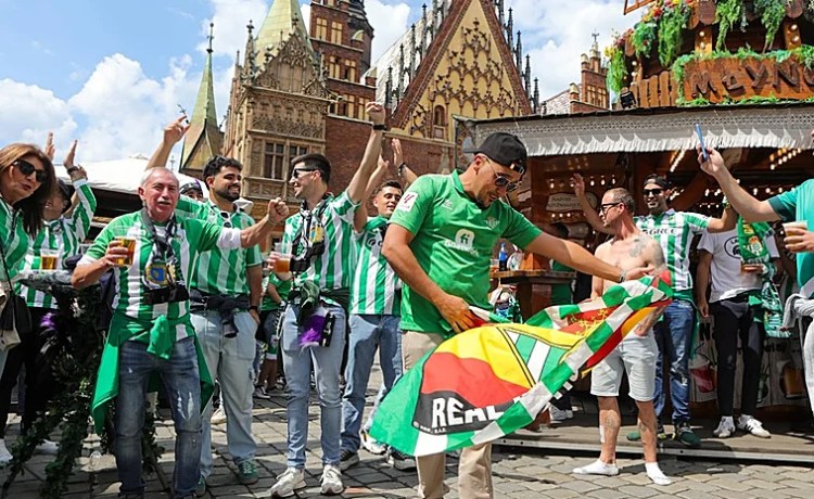 Dónde está la Fanzone de los aficionados del Betis en Breslavia Dónde está la Fanzone de los aficionados del Betis en Breslavia