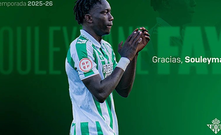 El Betis cierra el traspaso de Souleymane Faye al Granada El Betis cierra el traspaso de Souleymane Faye al Granada