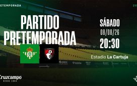 El Betis anuncia un nuevo amistoso ante el Bournemouth en la Cartuja El Betis anuncia un nuevo amistoso ante el Bournemouth en la Cartuja