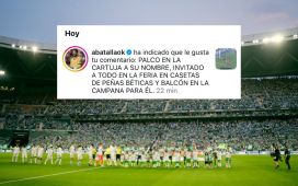 El guiño de Batalla, portero del Rayo, a los béticos tras acercarles a la Champions League El guiño de Batalla, portero del Rayo, a los béticos tras acercarles a la Champions League