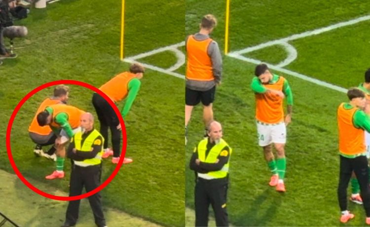 El sufrimiento de Aitor en el penalti del Betis; no quiso mirar El sufrimiento de Aitor en el penalti del Betis; no quiso mirar