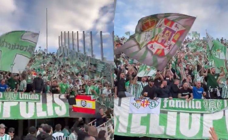 Así ha sido la gran imagen de los aficionados del Betis en Florencia Así ha sido la gran imagen de los aficionados del Betis en Florencia