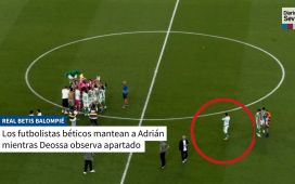El llamativo video de Deossa, apartado de sus compañeros en la fiesta de Adrián y el Betis El llamativo video de Deossa, apartado de sus compañeros en la fiesta de Adrián y el Betis