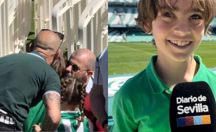 El emotivo gesto de Manu Fajardo con un niño y la camiseta de Antony antes del Betis – Sevilla El emotivo gesto de Manu Fajardo con un niño y la camiseta de Antony antes del Betis – Sevilla