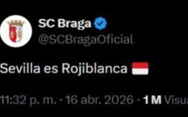 El Braga presume de ‘hermanamiento’ con el Sevilla FC tras vencer al Real Betis El Braga presume de ‘hermanamiento’ con el Sevilla FC tras vencer al Real Betis