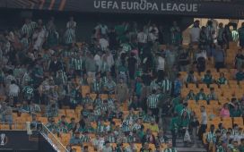 El Betis pide disculpas a afición por mensaje de evacuación del estadio activado por error El Betis pide disculpas a afición por mensaje de evacuación del estadio activado por error
