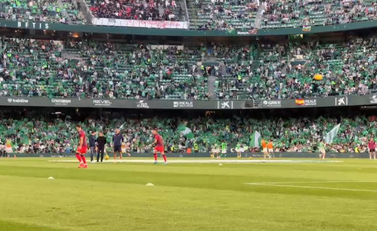 Calentamiento delBetis antes del derbi Calentamiento delBetis antes del derbi