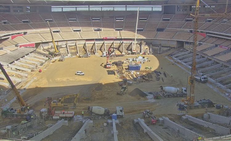 Las obras del Estadio La Cartuja entran en su última fase Las obras del Estadio La Cartuja entran en su última fase