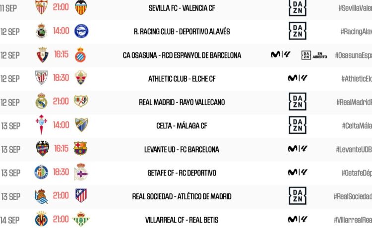 La visita al Villarreal del Betis, el lunes 14 de septiembre La visita al Villarreal del Betis, el lunes 14 de septiembre