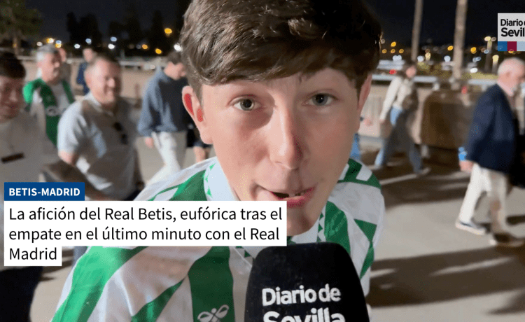 La alegría de los béticos con el empate del Betis ante el Madrid: «Merecimos más» La alegría de los béticos con el empate del Betis ante el Madrid: «Merecimos más»