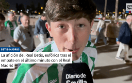La alegría de los béticos con el empate del Betis ante el Madrid: «Merecimos más» La alegría de los béticos con el empate del Betis ante el Madrid: «Merecimos más»