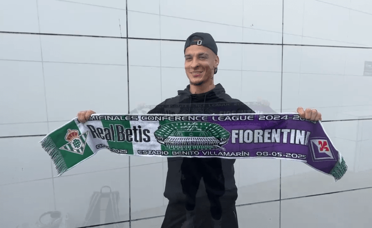 La salida del Betis hacia Florencia. La salida del Betis hacia Florencia.