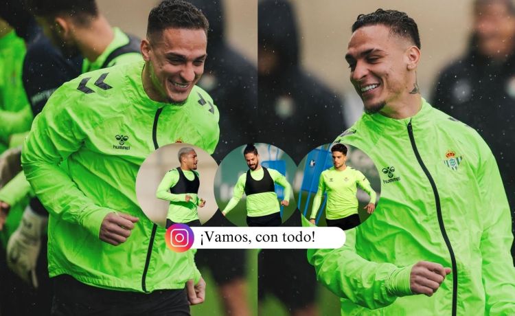 Antony, mimado por el vestuario del Betis Antony, mimado por el vestuario del Betis